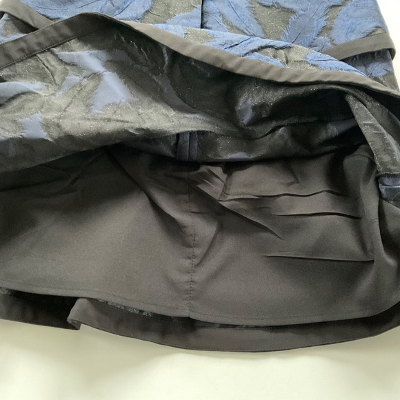 BCBGMaxazria Suni Jacquard Sheath Dress Sz 0 Navy Blue Cocktail Party Festive - Picture 11 of 13